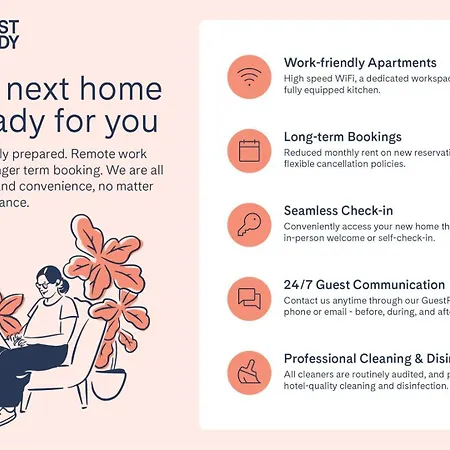 Lejlighed Guestready - Cozy Flat In